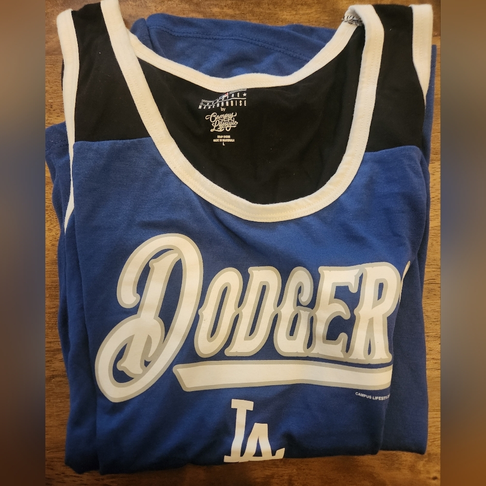 New Genuine Merchandise by‎ Campus Lifestyle MLB LA Dodgers Women's Tank - Picture 4 of 5